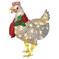 thumbnail image 2 of 2 Piezas de Pollo con Bufanda, Accesorio Decorativo de Navidad, Patio, Patio CUTICAT Figuras decorativas de patio, 2 of 7