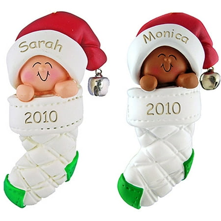 Baby In Stocking Ornament 10