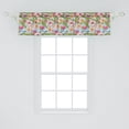 thumbnail image 2 of Ambesonne Floral Window Valance, Energetic Spring Colors Abstract Drawing Narcissus and Magnolia Flowers, Curtain Valance for Kitchen Bedroom Decor with Rod Pocket, 54" X 12", Multicolor, 2 of 3