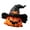 Black, variant on NEXAVKPR Handcrafted Resins Pumpkin Man With Witch Hat Decorative Piece Miniature Figurine For Shelves Desks And Parties Resins Pumpkin Witch Hat Statue Decoration For Office Desk Party Decors
