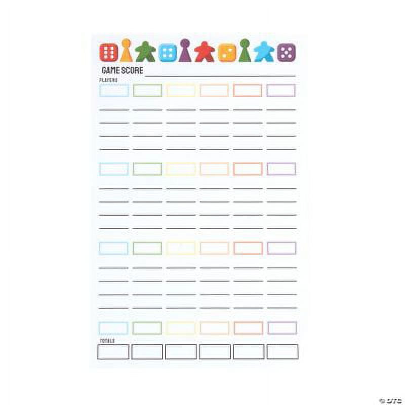 Game Night Scoring Pads, Birthday, Stationery, 12 Pieces