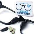 thumbnail image 1 of Almohadillas nasales para lentes BLOOM & BLOOM, 6 pares, negras, de silicona, 1 of 9