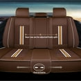thumbnail image 6 of Maidao Car Seat Covers Leather for SEAT for Cordoba 1993-2008 5 Seats Airbag Compatible Waterproof Front Rear Cushion Protector Coffee, 6 of 9