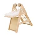 thumbnail image 4 of predolo Cat Tree Climbing Frame Floor Standing Furniture Danging Ball Scratch Pad Modern With Mat, 4 of 8
