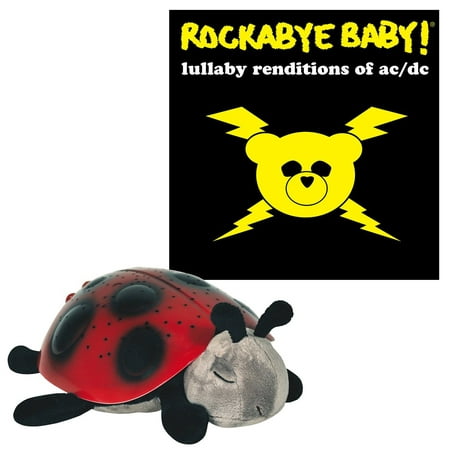 Cloud B Constellation Twilight Ladybug with Rockabye Baby Lullaby Renditions, Pearl