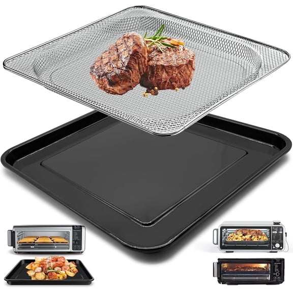 GWY Air Fryer Grill Pan Basket for Ninja Foodi SP101 Digital Air Fryer Countertop Oven, Air Fryer Grill Plate Crisper Plate Rack Accessories Replacement Parts Tray for Ninja Foodi SP100 SP1001C SP201