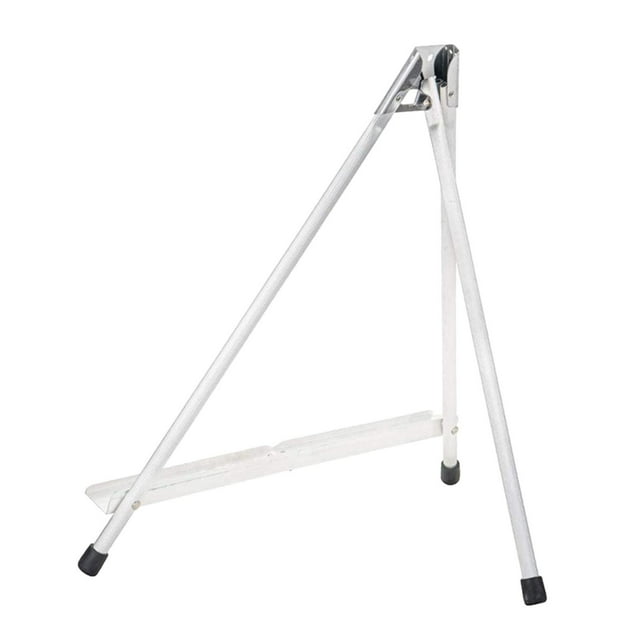 Caballete de exhibición de mesa de aluminio de 17,7" de alto, marco plegable, soporte de trípode portátil para artistas, sostiene lienzos, pinturas,