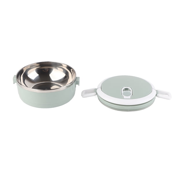 Contenedor de alimentos, lonchera térmica azul portátil de acero inoxidable, lonchera aislada, creada magistralmente