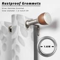 thumbnail image 2 of Outdoor Curtains for Patio Waterproof, Spring Gray Eucalyptus Outdoor Privacy Panels Grommet, Summer Botanical Leaf Country Blackout Outside Curtains for Porch/Cabana/Pergola/Gazebo 54"x108", 1 Panel, 2 of 8
