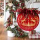 thumbnail image 4 of Ganfancp Guirnalda Festiva Decoración Navidad Puerta de Madera Colgante, 4 of 6
