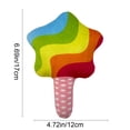 thumbnail image 3 of Cififendec Rainbow Lollipop Squeaky Dog Toy, 4.92"×3.14", Bite Resistant Stuffed Sound Chew Toy for Puppy Stress Relief, Household Boredom Busting Interactive Toy, 3 of 5