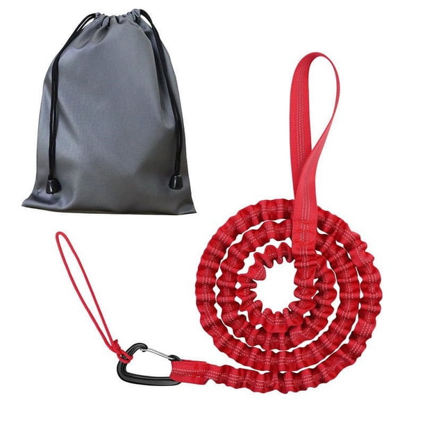 Cuerda de remolque para bicicleta, correa para cinturón, bicicleta de montaña, tracción reflectante para padres e hijos, bicicleta elástica portátil para exteriores MTB para adultos y niños