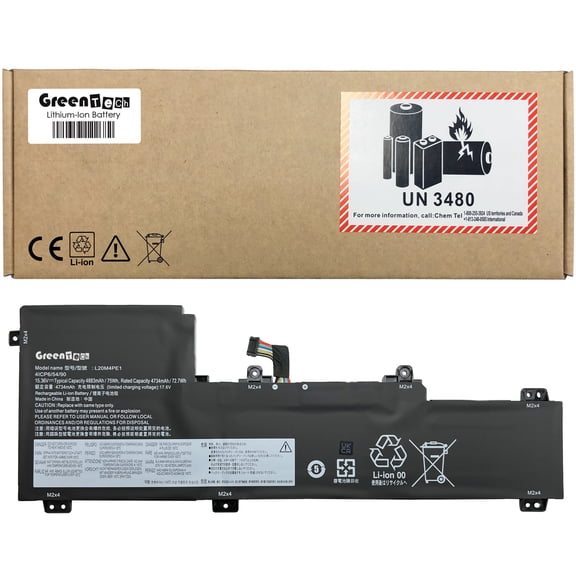 GREENTECH L20M4PE1 BATTERY FOR LENOVO IDEAPAD 5 Pro 16ARH7 SLIM 7 16ARH7 15.36V 75WHR SB11B66551 5B11B66552 5B11B66554 5B11B66555 SB11B66553 SB11B66556