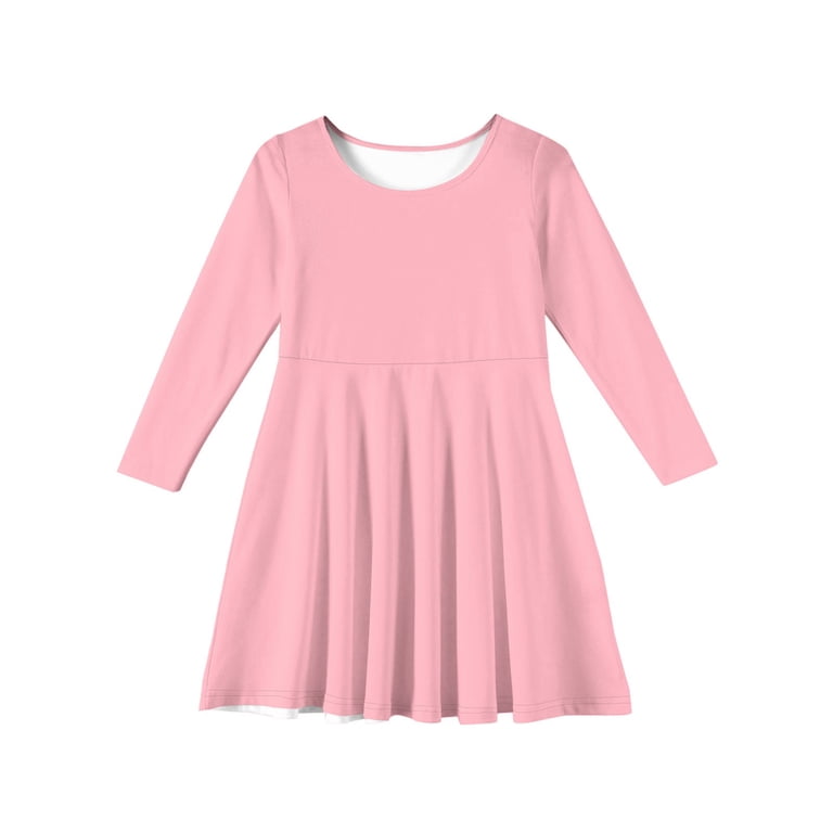 pink long sleeve t shirt dress Long sleeve T-shirt maxi dress Mauve / Large