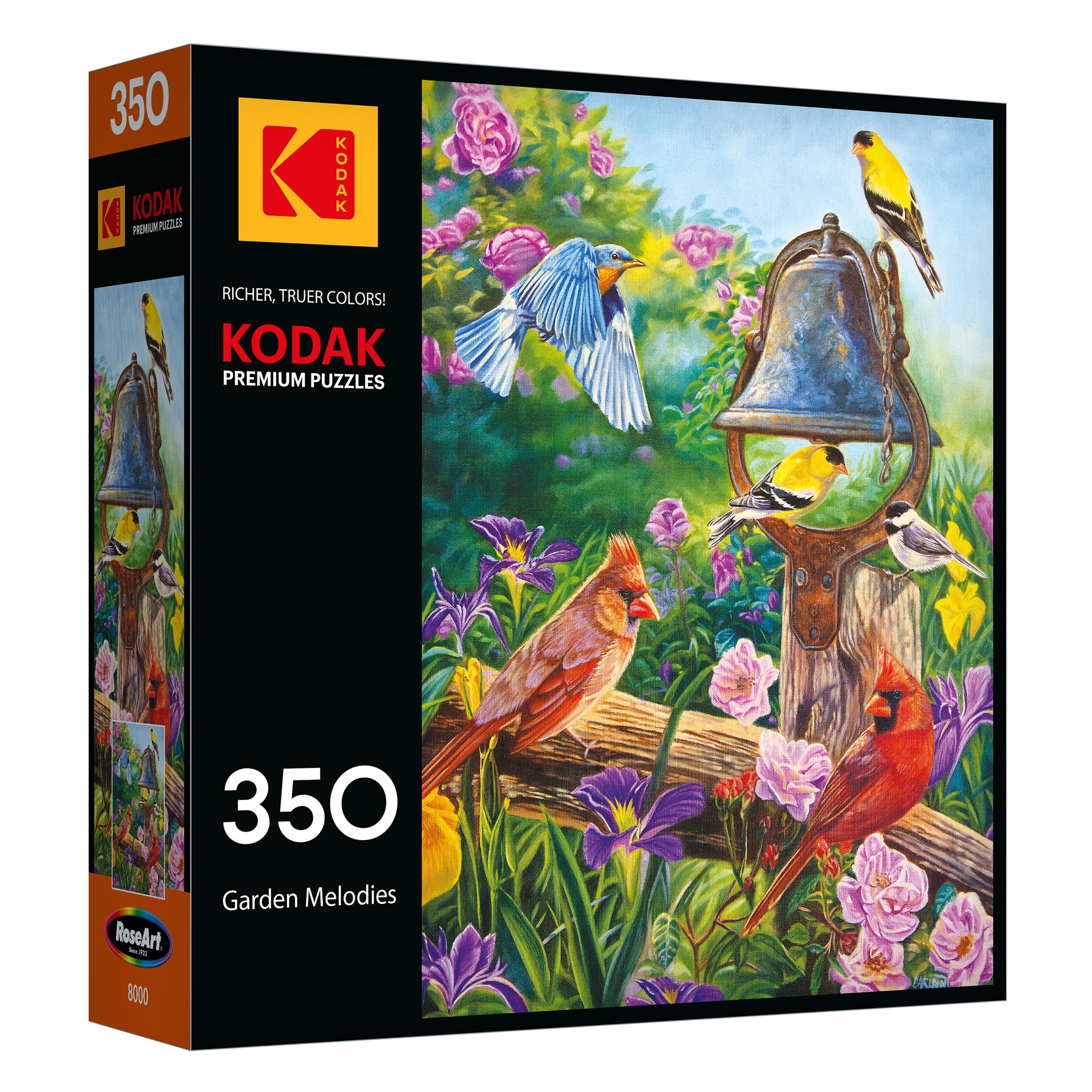 RoseArt - Kodak Premium 350-Piece - GARDEN MELODIES - Adult Interlocking Puzzle