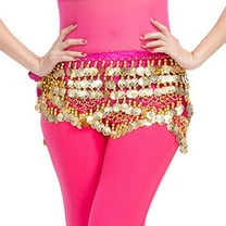 Belly Dance Belt Wrap Scarf Skirt Waistband With 320 Coins Sequins Scarf