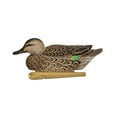 thumbnail image 4 of AVIAN-X Topflight Green-Winged Teal Durable Ultra Realistic Floating Hunting Duck Decoys, Pack of 6, AVX8081, 4 of 13