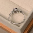 thumbnail image 3 of princess cut ring amethyst engagement ring February birthstone anniversary gifts, 3 of 4