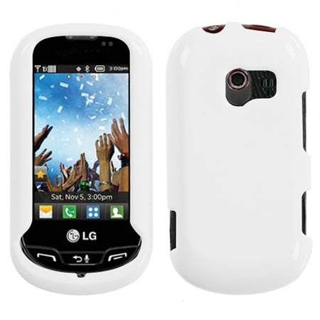 Lg Extravert Vn271 Rubber - LG VN271 Extravert MyBat Protector Case, Natural Ivory White