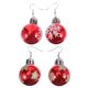 thumbnail image 1 of 2 Pairs Christmas Ball Ear Jewelries Creative Ear Rings Ear Drops, 1 of 2