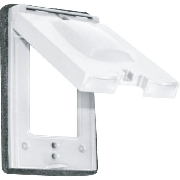 Southwire 10-In-1 Single Gang Multi-Use White Weatherproof Cover WC1V12W-UPC