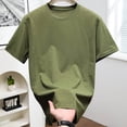 thumbnail image 4 of FRSASU Men's Athletic Short Sleeve T-Shirts Lightweight Breathable Running Gym Workout Tee Tops Green, 4 of 6