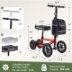 thumbnail image 4 of Patinete de rodilla BlessReach, todo terreno, plegable, 136 kg de capacidad, 4 of 7