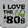 thumbnail image 4 of Inktastic I Love the '80s-musical notes Boys or Girls Baby Bib, 4 of 4
