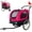 Black+Red, variant on 2-in-1 Bike Trailer & Pet Stroller for Dogs up to 110lbs - Foldable Pet Carrier Cart with Front Caster & 20 Quick Release Air-Filled Wheels, Breathable Mesh and PVC Rain Cover, Red