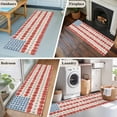 thumbnail image 5 of Independence Day 2'x6' Runner Rugs for Hallway Kitchen Bedside Non Slip Washable, American Flag Red Blue White Flowers Entryway Rug Runners with Rubber Backing, Long Carpet Runner for Laundry Room, 5 of 8