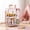 Pink, variant on HaiNova 3-Tier Metal Wire Nightstand ,Kids End Table with Anti-Collision Fillet Design ,Sturdy Side Table for Bedroom ,Bathroom ,Living Room & Small Spaces ,Pink
