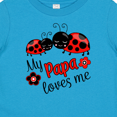 thumbnail image 4 of Inktastic My Papa Loves Me with Cute Ladybugs Boys or Girls Baby T-Shirt, 4 of 5