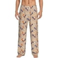 thumbnail image 1 of Gaeub Roosters In Floral Print Mens Pajama Pants,Lounge Pants With Pockets And Drawstring-Medium, 1 of 6