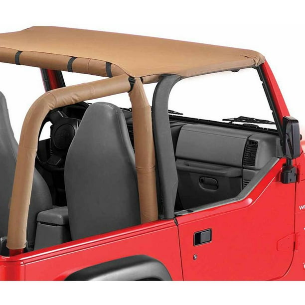 Bestop 52525-37 Jeep Wrangler Targa Style Header Bikini Top, Spice -  