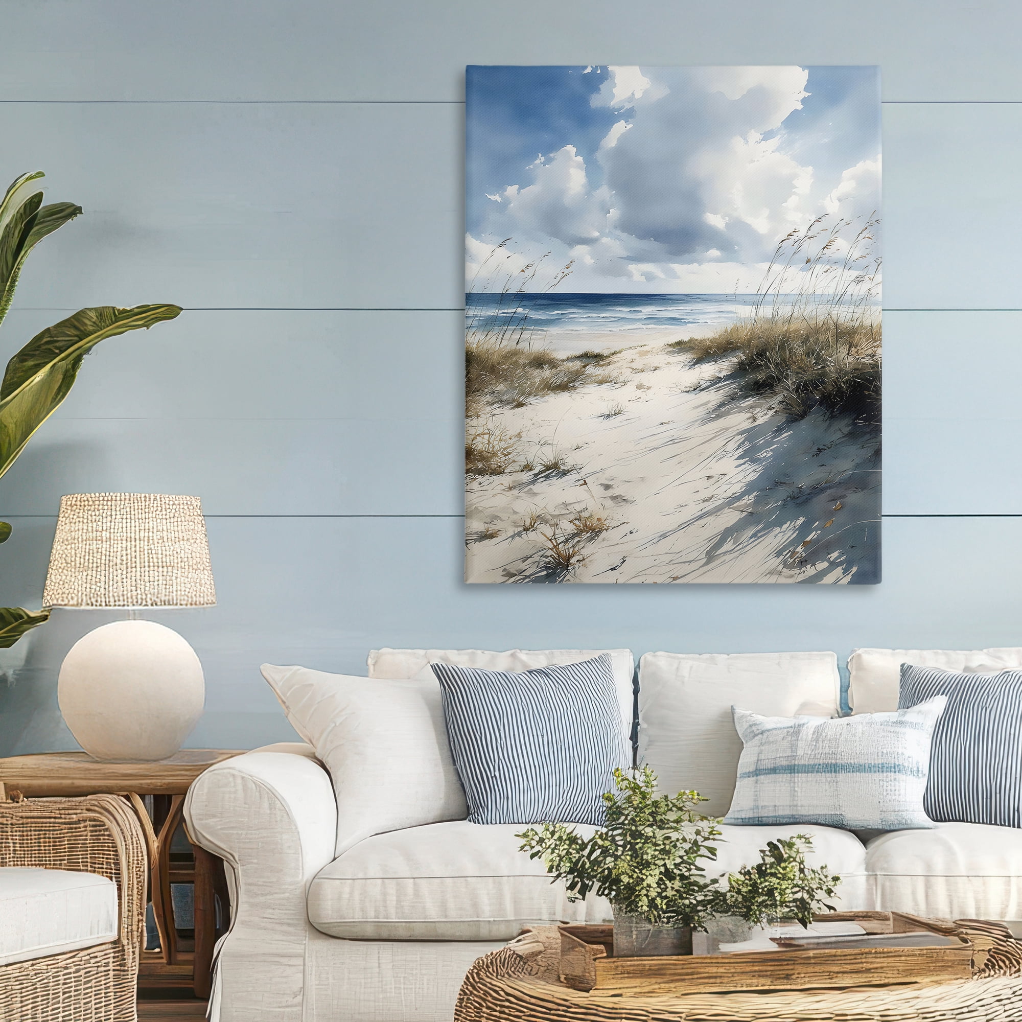 Stupell Industries Dune Beach at Midday Canvas Wall Art, design by Franklyn Gregory