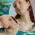 thumbnail image 6 of 1box 5 Pairs 5 colors Mixed Stone Earring Tree Of Life Drop Earrings Wrapped Quartz Women Earring 7 Chakra Matural Tumbled Earrings Pin 0.6mm for s Women Jewellery, 6 of 7
