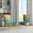 thumbnail image 2 of Designart « Abstract Thailand Tropical flow » Fauteuil d'Appoint Moderne Rouge Rembourré - Fauteuil Traditionnel pour Salon, 2 of 7