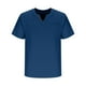 thumbnail image 5 of pstuiky camisetas para hombre, Camisa informal de manga corta con cuello en V, cómoda y lisa, para hombre camisas casuales para hombre s, 5 of 7