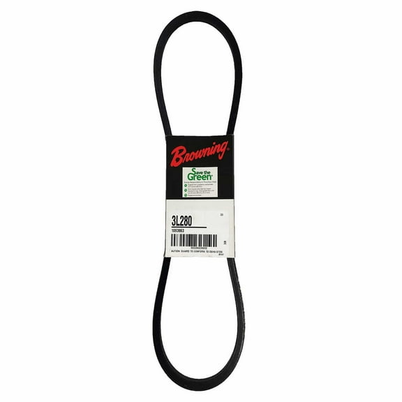 BROWNING® LIGHT DUTY V BELT, 3L280, 3/8 X 28 IN. per 7 Each