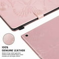 thumbnail image 4 of Dteck Case for All-New Fire HD 10 & HD 10 Plus 10.1" Tablet (11th Generation, 2023 Release) - Multi-Angle Folio Stand Premium Embossed Leather Protective Smart Cover with Auto Wake Sleep, Rosegold, 4 of 5