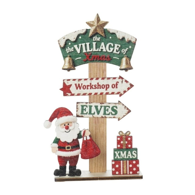 TIELUTT Wooden Center Greeting Card Style Tabletop Standing Sign (classic Style) Merry Elegant Christmas Ornament Digital Ornament Phone Christmas Ornament Ornament Christmas Bulb Decorations