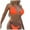 Red, variant on QHFBli Bikinis for Women 2 Piece Bikini Spaghetti Strap Swimsuits Solid Color Bathing Swimwear Triangle Bathing Suit