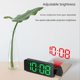 thumbnail image 3 of Despertador con proyección, rotación de 180°, reloj digital LED 12/24H, reloj despertador con proyector de techo con carga USB (blanco), 3 of 5