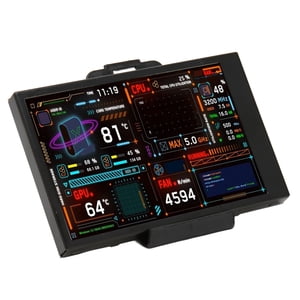 Ordinateur RAM Moniteur,Computer Temp Monitor 3.5 PC Affichage de température Écran de température Compact et léger