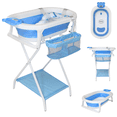 thumbnail image 1 of Bañera Para Bebé Ibaby Fiume Plegable Con Organizador y cojín azul, 1 of 10