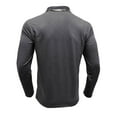thumbnail image 5 of safuny Men's Casual Winter Loose Basic Tops with Pockets Big&Tall Turn Down Collar Quarter Button Sweatshirts Long Sleeve Tees Cotton Lined Workout Pullover Gray M, 5 of 6