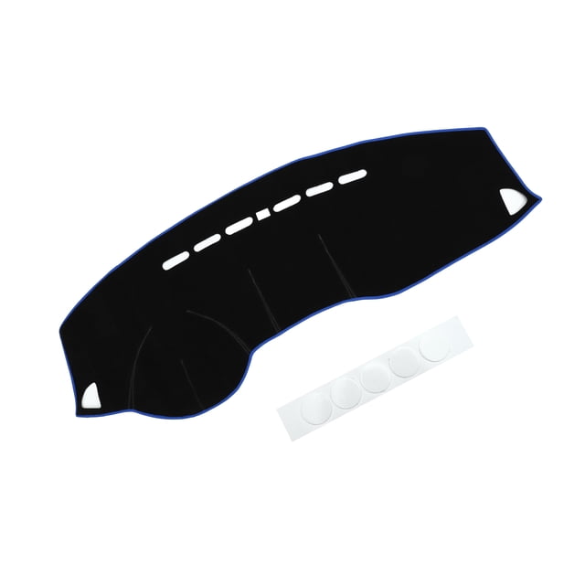 Cubierta de tablero única interior antideslizante para Mitsubishi Outlander Sport 2011-2024, poliéster negro y azul