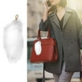 thumbnail image 2 of 3D Cute Tail Keychain Pendant Fashionable Hairy Animal Key Ring Holder Pompoms Handbag Accessory For Women Party, 2 of 6