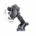 thumbnail image 3 of IPEWLEX Super Stable Car Phone Mount with Upgraded Locking Mechanism and 270° Rotatable Bottom Bracket,One-Handed Operation, Silica Gel Suction Cup, Full Protection Clamp Arm, 3 of 7