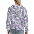 thumbnail image 7 of Lsque Lavender Flowers Pattern Casual Women's Hoodie,Hooded Sweatshirt with Kangaroo Pocket,Pullover Hoodie with Eye-catching Drawstrings-Small, 7 of 7